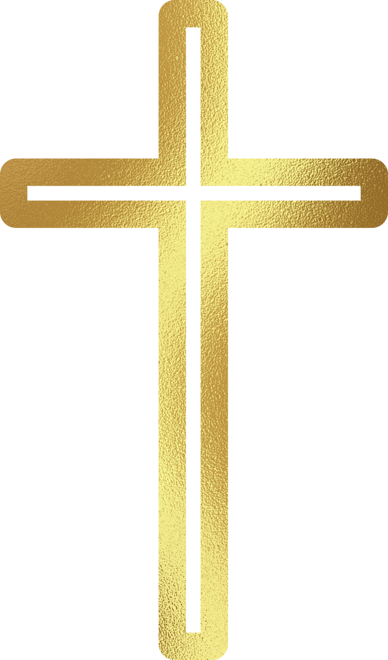 Gold Easter Cross